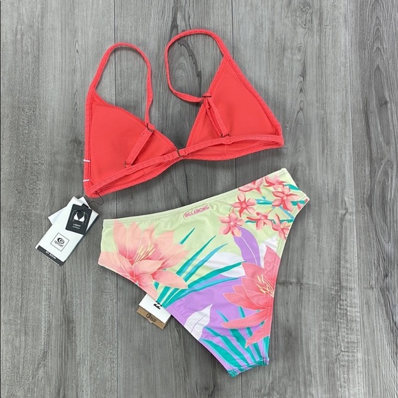 ☀️BILLABONG☀️RIP CURL☀️LOST IN DAYDREAM Premium Surf Banded Fixed Top BIKINI SET - Picture 8 of 15